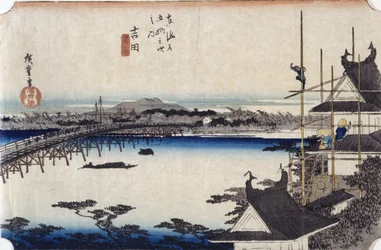 Yoshida (träblock i färg)
