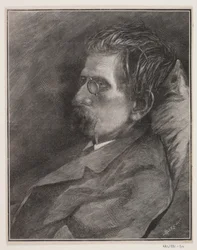 Porträtt av J.P. Jacobsen