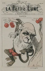 Darwin som apa på La Petite Lune