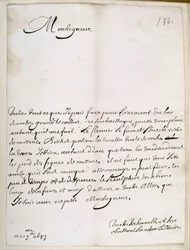 Brev från Le Nôtre till Grand Condé