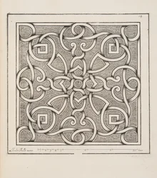 Design för Parterre, från Theatre des Plans et Jardinages, pub.1652