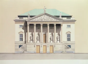 Deutsche Staatsoper, Berlin, Tyskland Fasad från 1700-talet
