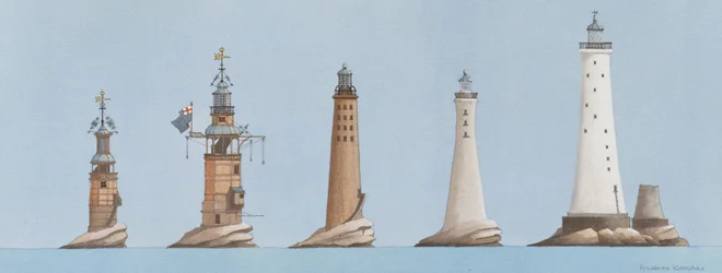 The Eddystone lights, Plymouth, Devon, Storbritannien