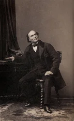 Henri Robin, holländsk trollkarl, ca. 1860 (s/v foto)