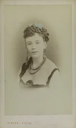 Porträtt av Cora Pearl 1836-1886, ca 1865.