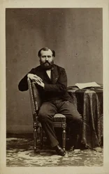 Porträtt av kompositören Charles Gounod 1818-1893.
