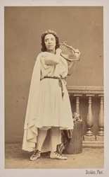 Porträtt av sångerskan och kompositören Pauline Viardot 1821-1910, 1862.