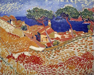 Collioure, byn och havet
