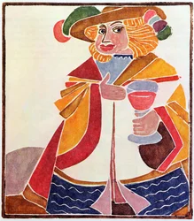 Gargantua, illustration till en begränsad upplaga av "Gargantua" av Francois Rabelais (1494-1553)
