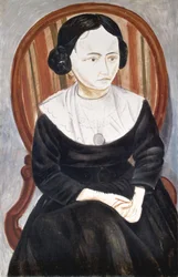 Flicka i svart, ca 1913 (olja på duk)