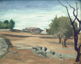 Landskap i Provence, ca 1931 (olja på duk)