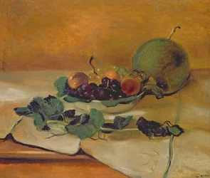 Melon och frukter, ca 1927 (olja på duk)