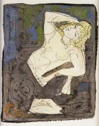 Liggande naken kvinna; Femme Allongee