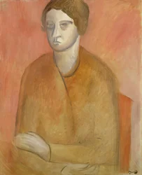 Sittande kvinna, ca 1912 (olja på duk)