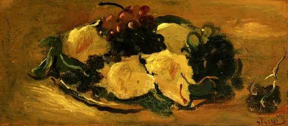 Stilleben med frukt, ca 1925 (olja på papper)