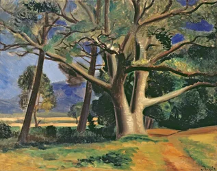 Det stora trädet, ca 1929-30 (olja på duk) (se även 287578)