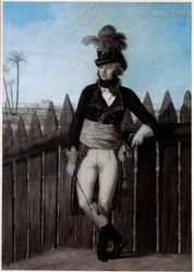 Porträtt av Jean Baptiste Kleber (1753-1800) i Egypten 1798-1799, chef för Armee d