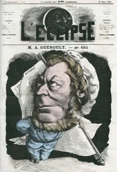 Adolphe Georges Gueroult (1810-1872), fransk journalist från Saint-Simonians. Omslag i "" L