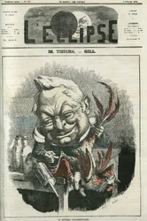 Adolphe Thiers (1797-1877), fransk historiker och politiker. Omslag i "" L