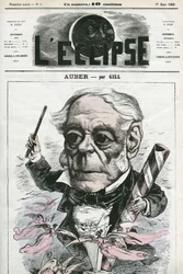 Auber Daniel-Francois-Esprit (1782-1871), fransk musiker. Omslag i "" L