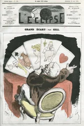 Stor spridning! , tecknad serie om president Adolphe Thiers (1797-1877) regering. Omslag i "" L
