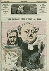 Tecknad av Charles Lachaud (1817-1882), fransk advokat. Omslag i "" L