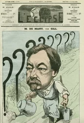 Tecknad av Francois Cesaire de Mahy (1830-1906), fransk läkare, journalist och politiker. Omslag i "" L