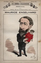 Tecknad film av Maurice Engelhardt 1819-1891 från 