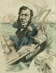 Emile-Justin Menier (1826-1881), industriell chokladmakare och deputerad republikan. i "L