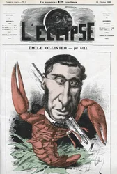Emile Ollivier (1825-1913), fransk politiker. Omslag i "" L