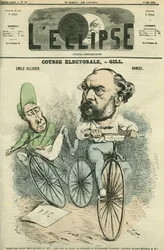 Emille Ollivier (1825-1913), fransk politiker och Bancel. Omslag i "" L