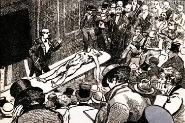 Illustration från "Scener från det bohemiska livet" av Henri Murger (litho)