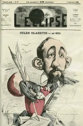 Jules Claretie (1840-1913), fransk romanförfattare, dramatiker och kritiker. Omslag i "" L