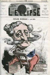 Jules Noriac (1827-1882), fransk författare, kritiker och journalist. Omslag i "" L