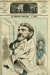 Porträtt av Eugene Spuller (1835-1896), fransk advokat, journalist, författare och politiker. Omslag i "" L