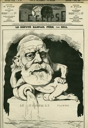 Porträtt av Francois-Vincent Raspail (1794-1878), fransk kemist, läkare och politiker. Omslag i "" L