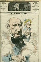 Porträtt av Henri Wallon (1812-1904), fransk historiker och politiker, som anses vara republikens fader. Omslag i "" L