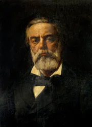 Porträtt av Jules Valles (1832-1885) Författare och journalist Målning av Andre Gil (1840-1885) 1881 Sön. 1,25x1,03 m Paris, Musee Carnavalet