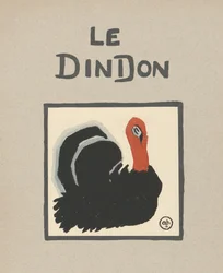 Le Dindon" Barnillustration av en kalkon