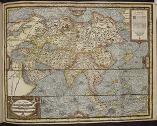 Karta över Asien, The Universal Cosmography of André Thevet