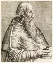 Pietro Bembo, från ?True Portraits?? av André Thévet (1516-1590) publicerad 1584