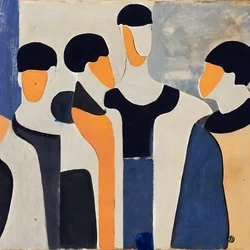 Moderna abstrakta figurer