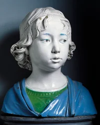 Head of Child, av Andrea della Robbia (1435-cirka 1525)
