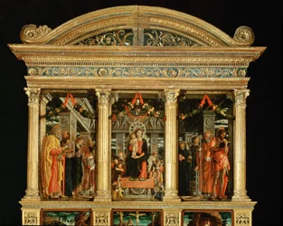 Altartavla i kyrkan Saint Zeno, Verona ...