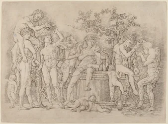 Bacchanal med ett vin Vat