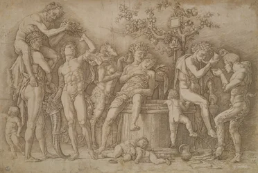 Bacchanal med vinkaret, 1470-90