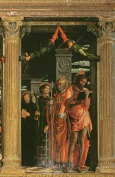 Detalj av San Zeno altartavla, 1456-60