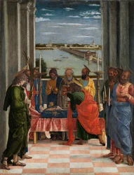 La mort de la vierge - Jungfruns död - Mantegna, Andrea (1431-1506) - ca 1462 - Tempera på panel - 54,5x42 - Museo del Prado, Madrid