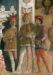 Lodovico II Gonzaga med familj (fresk)