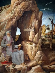 Sankt Hieronymus botfärdig i öknen